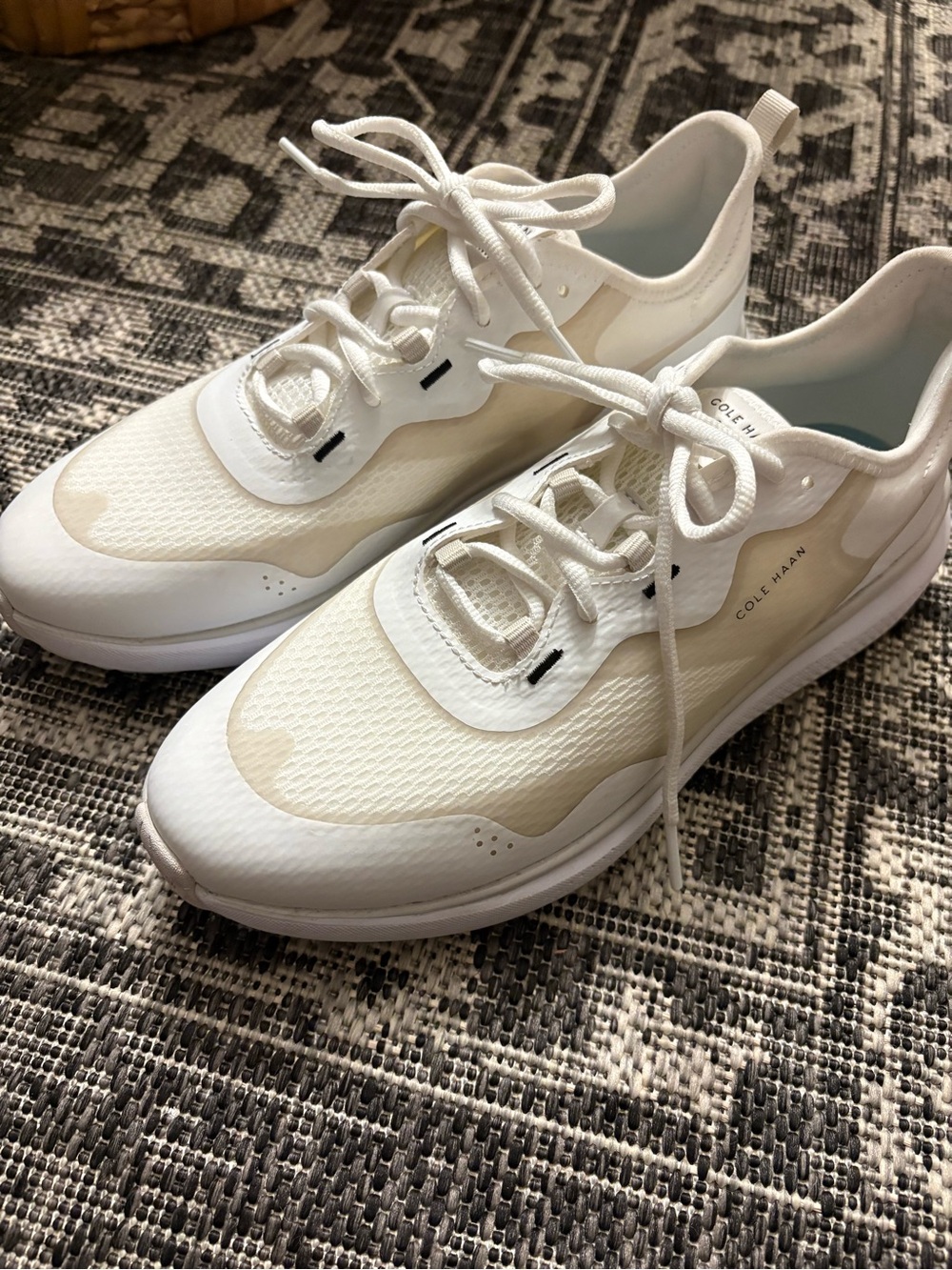 Cole Haan White and Cream Golf Shoes